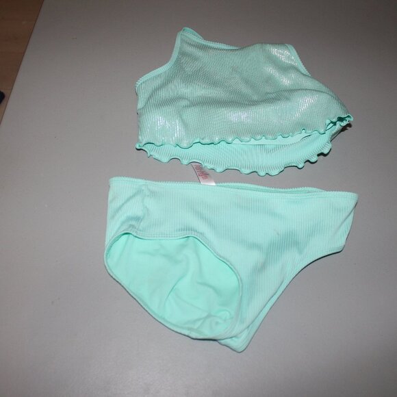 Blue 2 Pcs Justice Bikini Swsimsuit Size 14 - Picture 1 of 10